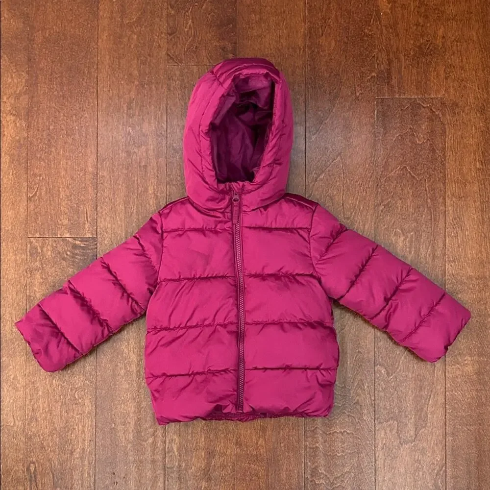 The Children's Place Toddler Hooded Jacket - Berry Pink, Size 3T